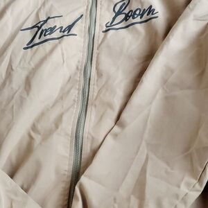 SHEIN Light Tan Zip-Up Jacket